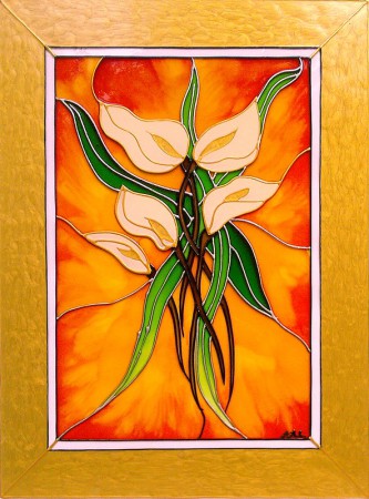 Kalie - malowane na szkle