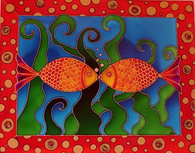 Ryby - malowane na szkle